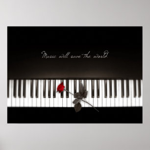Música salvará o mundo - Rosa Piano poster