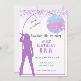 Música Star No Convite Aniversário Da Era Aniversá