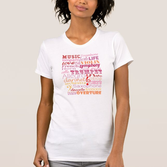 Música T-shirt (Frente)