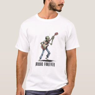 Música zombie para camiseta nunca