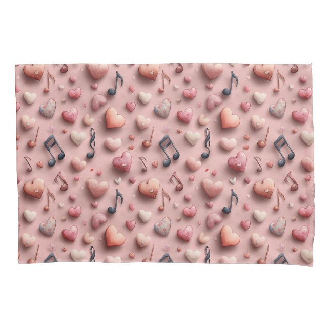 Musical Hearts Valentines Pattern (Frente)