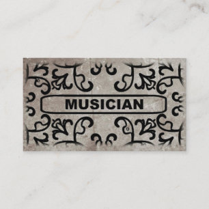 Musical Marble Damask Cartão de visita