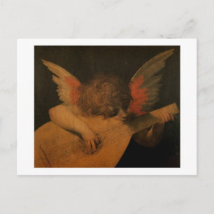 Músico Anjo cartão postal