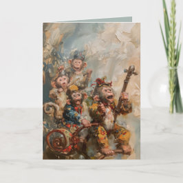 Músicos - Cartão de Boas-Vindas Doblado