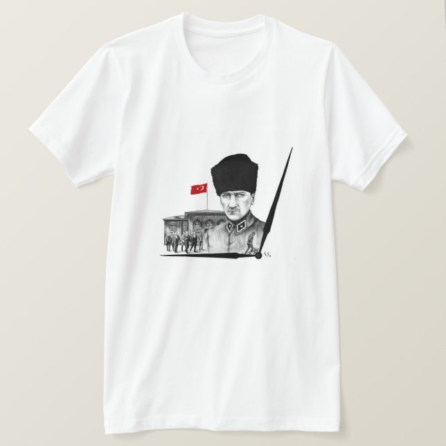 Mustafa Kemal Atatürk T-Shirt (Frente do Design)