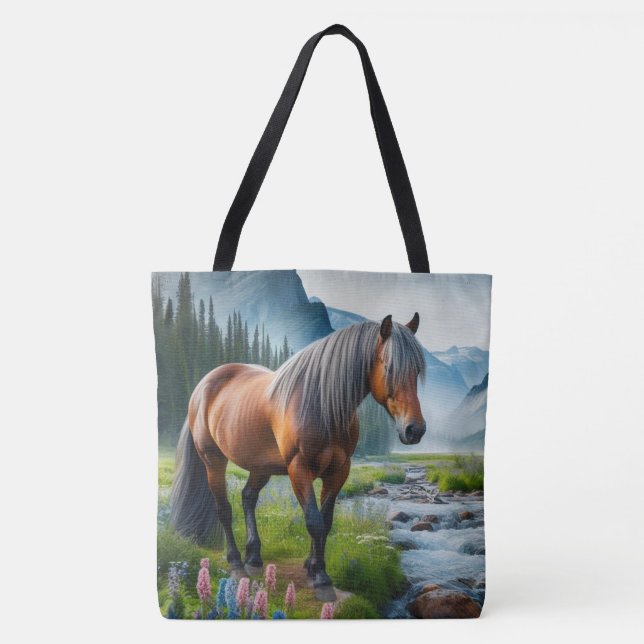 Mustang Horse Stream e Mounains Bolsa (Frente)