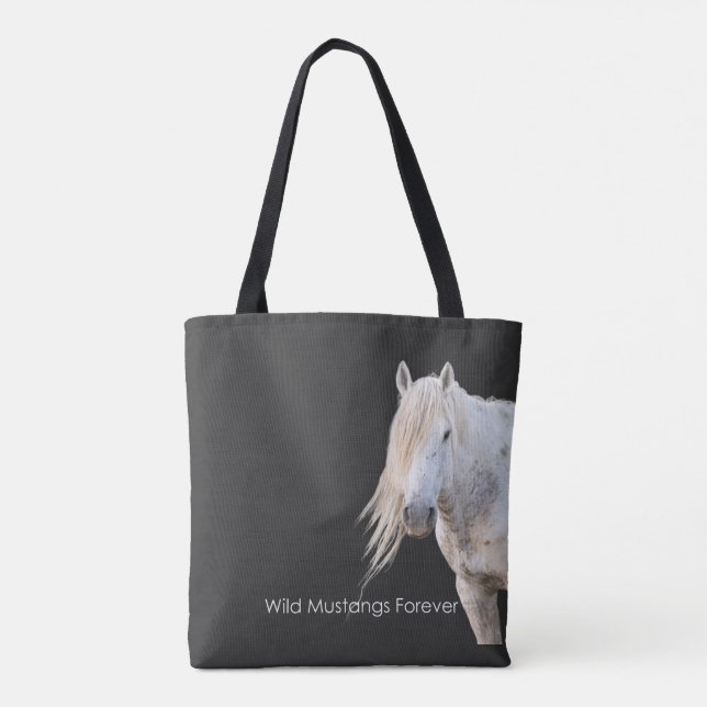 Mustangs Selvagens Para Sempre Tote Bag (Verso)