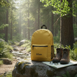 Mustard Yellow Back to School Backpack