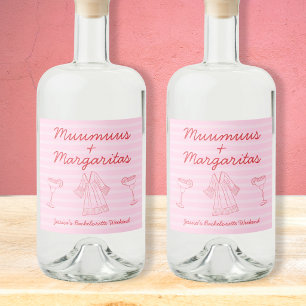 Muumuus e Margaritas Rosa e Vermelho Despedida de