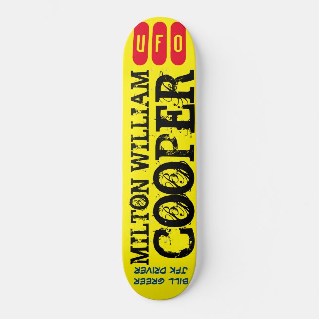 MW COOPER UFO / JFK skateboard (Frente)
