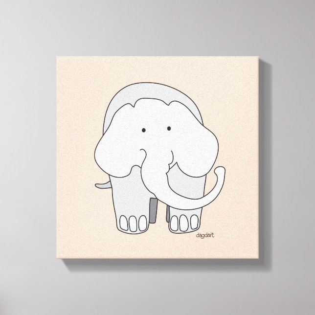 My Elephant Custom 12x12 Canvas Art (Frente)