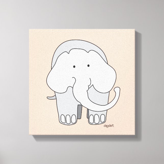 My Elephant Custom 12x12 Canvas Art (Frente)