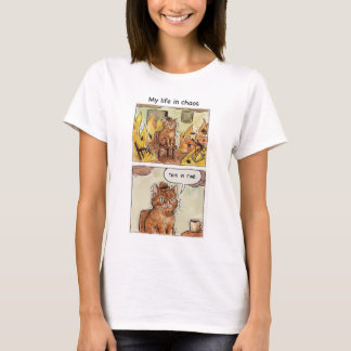 "My Life in Chaos" Cotton T-Shirt