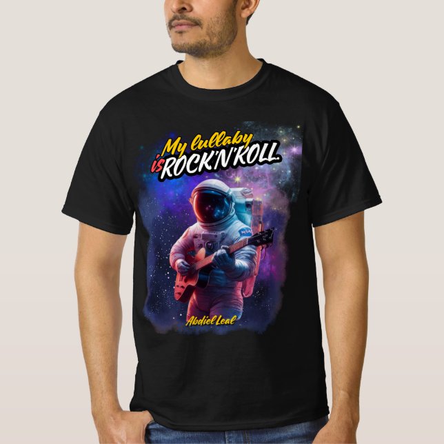 My Lullaby is Rock and Roll Camiseta (Astronauta) (Frente)