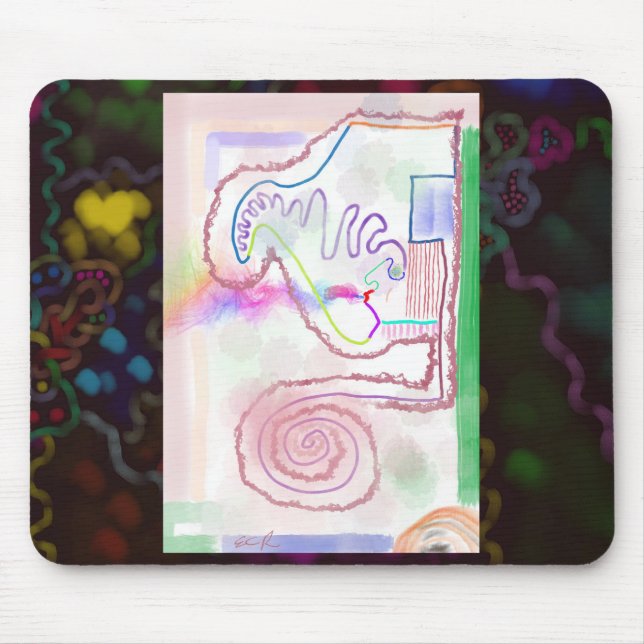 My Mind - Blown Impressionist Art Mousepad (Frente)