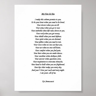 MY POSTER VOW