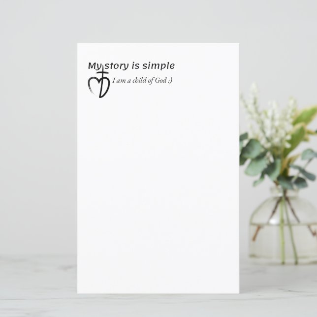 My story is simple (Em pé/Frente)