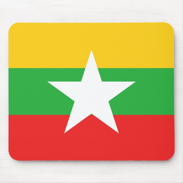 Myanmar Flag Mousepad (Frente)