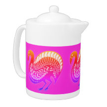 Mycenaean Grego Inspirou Laranja e Pássaro Rosa Bu