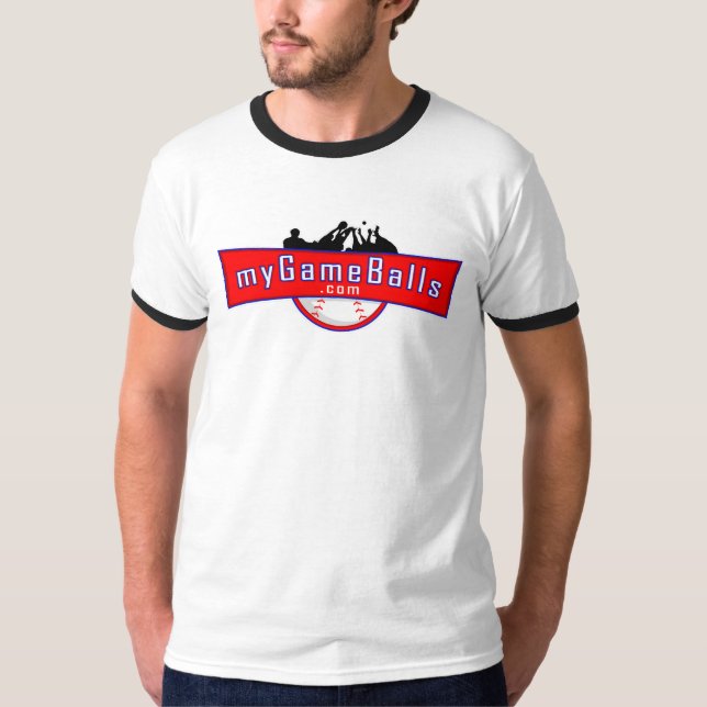 MyGameBalls.com Ringer T-shirt (Frente)