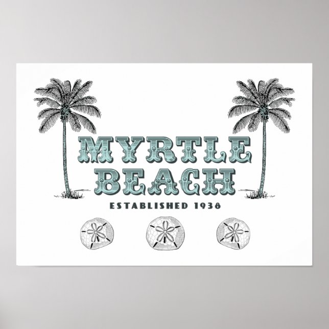 Myrtle Beach SC Est 1938 Poster (Frente)