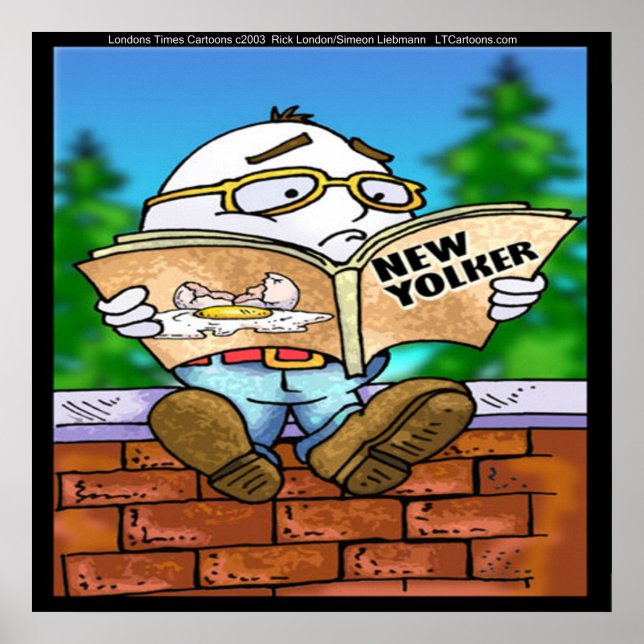Mystery Of Humpty Dumpty Funny Rick London Poster (Frente)