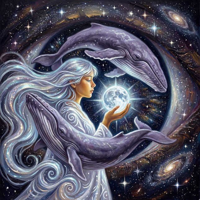 Mystic Angel Portrait Poster (Criador carregado)