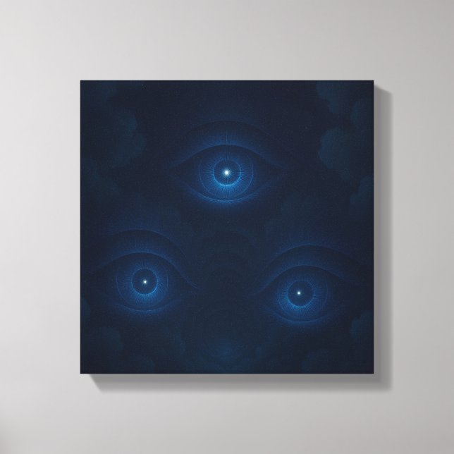 Mystic Energy Eyes Canvas Wall Art (Frente)