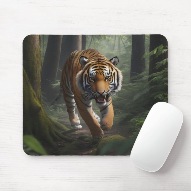 Mystic Forest Wildlife Mouse Pad (Com mouse)