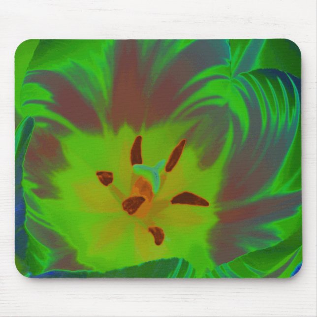 Mystic Green Tulip Mousepad (Frente)