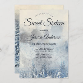 Mystic Winter Forest Doce 16 Convite