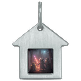 Mystical Forest Battle Animals Art