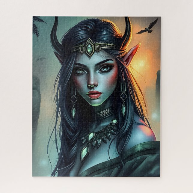 Mystical Horned Beauned Quebra-cabeça (Vertical)