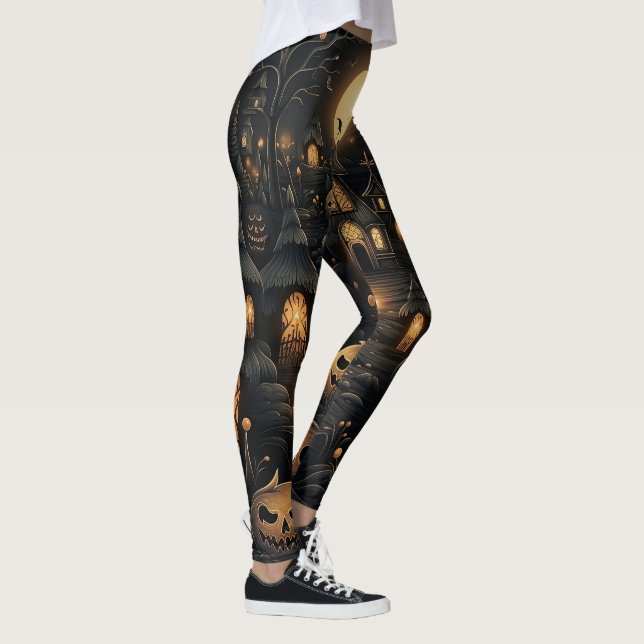 🌌 Mystical Midnight Magic Leggings 🌌 (Direita)