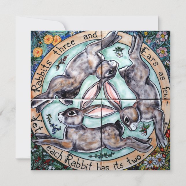 Mystical Três Coelhos Ocupam Orelhas 4 Vazios (Frente)