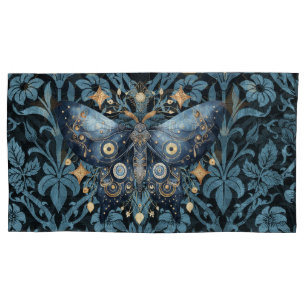 Mystical Watercolor Blue e Dourada Night Moth