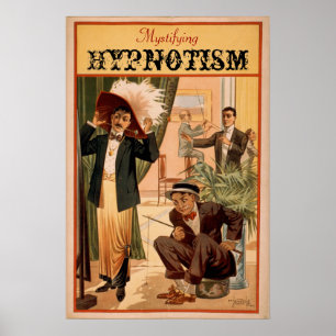 Mystifying o poster do VAUDEVILLE do Hypnotism