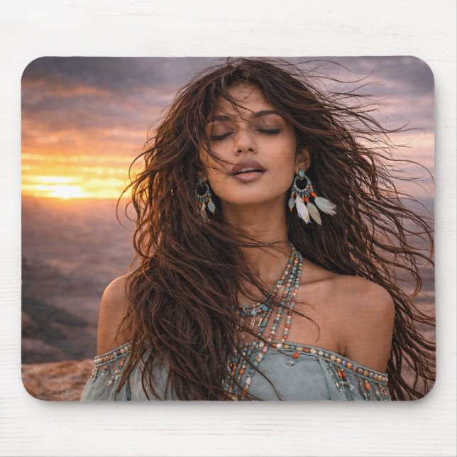 Mystik Woman Mousepad – Galaktisch schön (Frente)