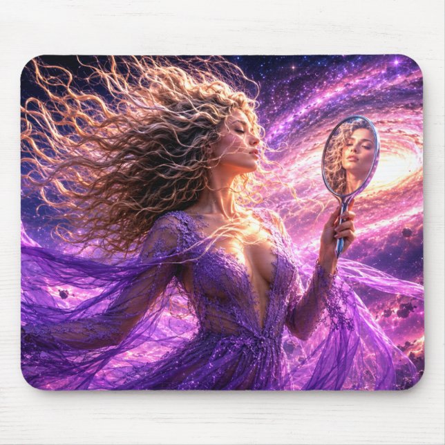 Mystik Woman Mousepad – Galaktisch schön (Frente)