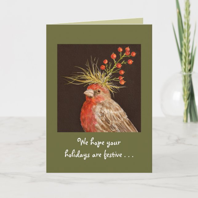 ( nº 18) ter um cartão de Natal festivo (Frente)