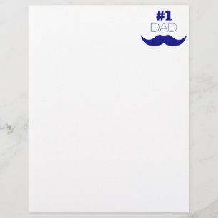 Nº 1 - bigode azul Pai - Número Um