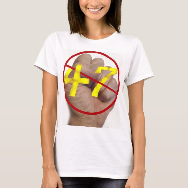 N.º 47 T-shirt feminina (Frente)