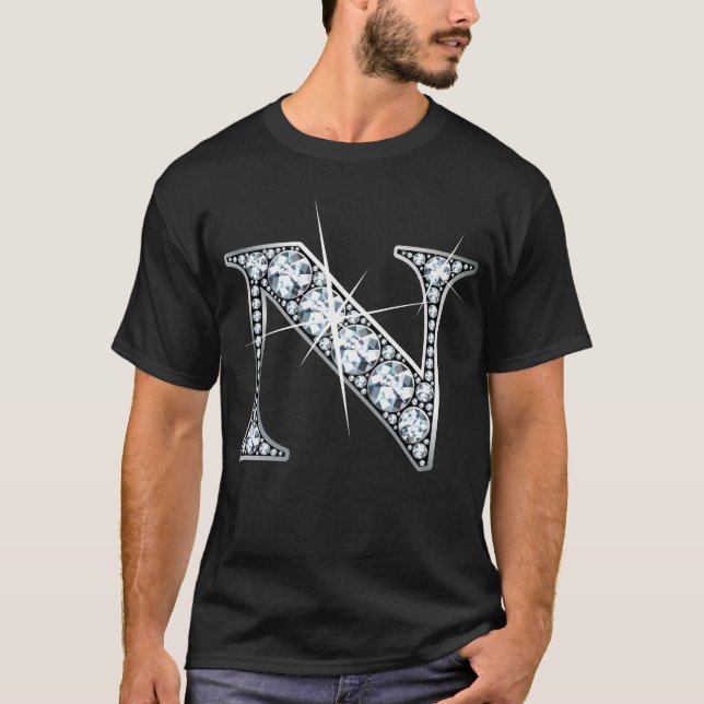 "N" Diamond Bling T-Shirt (Frente)