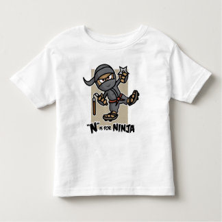 "N" é para Ninja Toddler T-Shirt