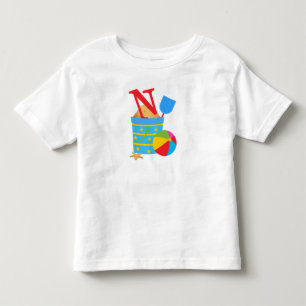 N inicial - Toddler Fine Jersey T-Shirt