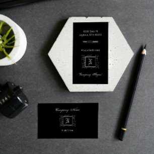 N Monograma Cartão de visita