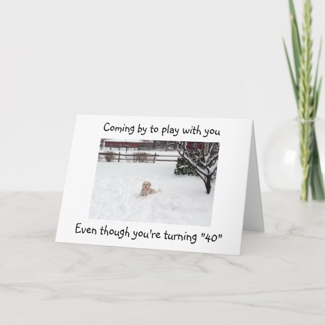 NA BOLA ATÉ NO CARTÃO DE ANIVERSÁRIO "40" (Frente)