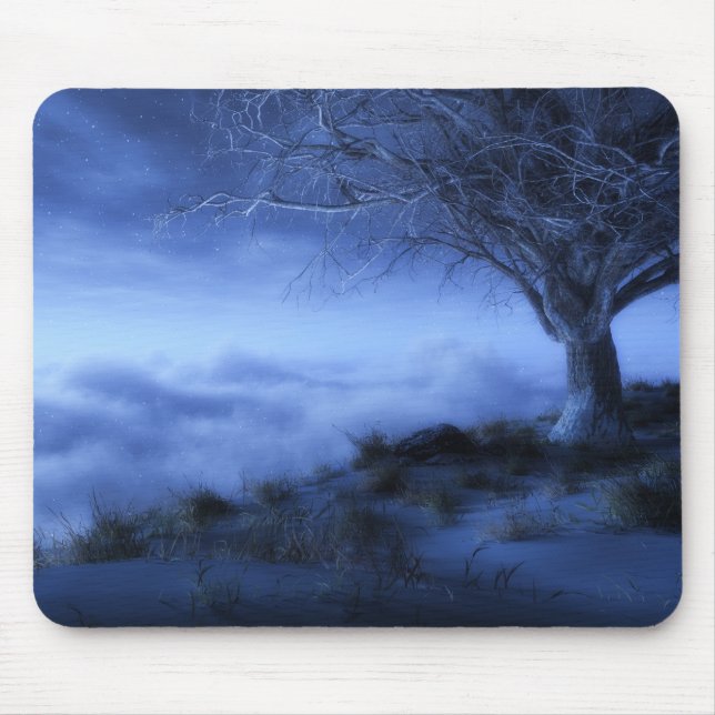 Na borda do mundo (inverno) Mousepad (Frente)