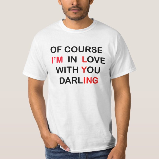 Na camisa de encontro do amor (Frente)