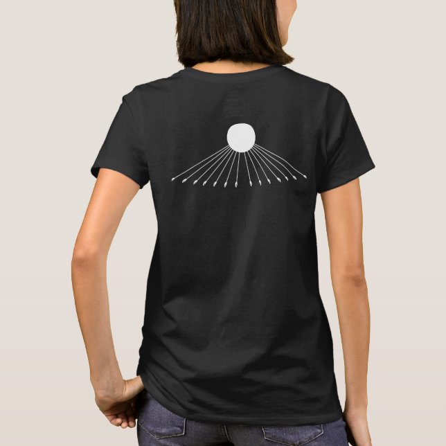 Na camiseta das mulheres do símbolo verdadeiro de  (Verso)